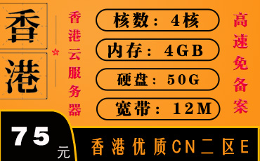 香港优质CN2服务器-香港云服务器-香港服务器二区E