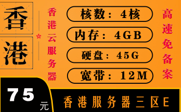 香港服务器BGP直连-香港云服务器-香港服务器三区E
